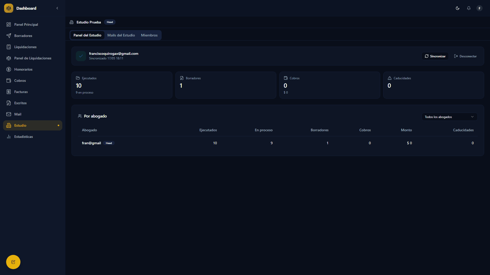 Moya dashboard, workflow